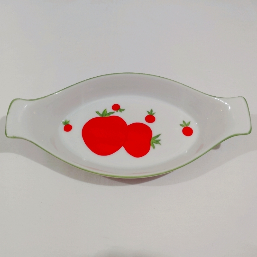 Vintage Franci Vegetable Polkadot Side Dishes Villa Vanilla Taste Setter - Picture 6 of 16